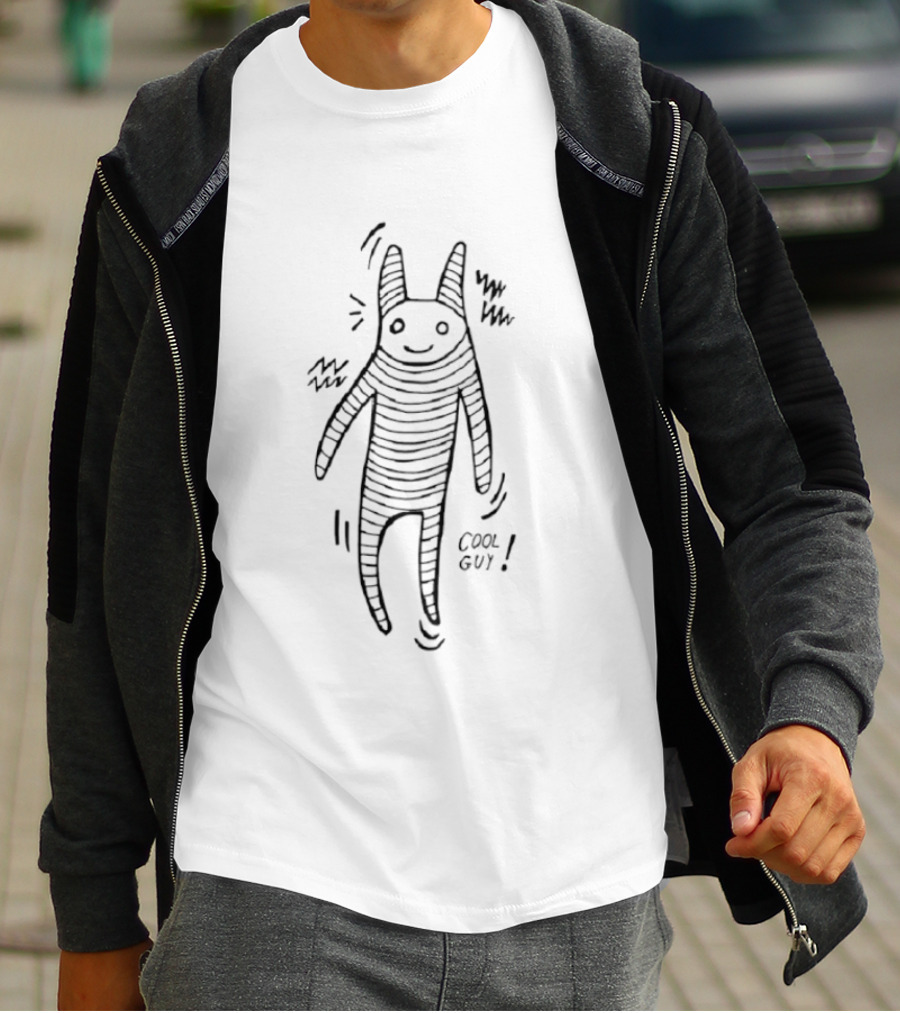 Cool Guy Mummy Stripes Fun T-Shirt