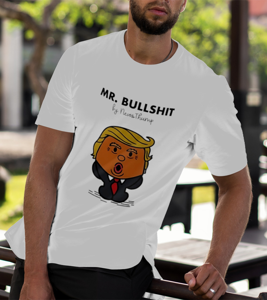 Mr Bullshit By NewsThump Cartoon T-Shirt
