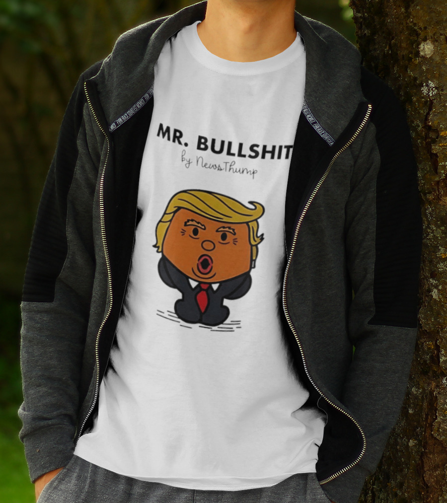 Mr Bullshit By NewsThump Cartoon T-Shirt