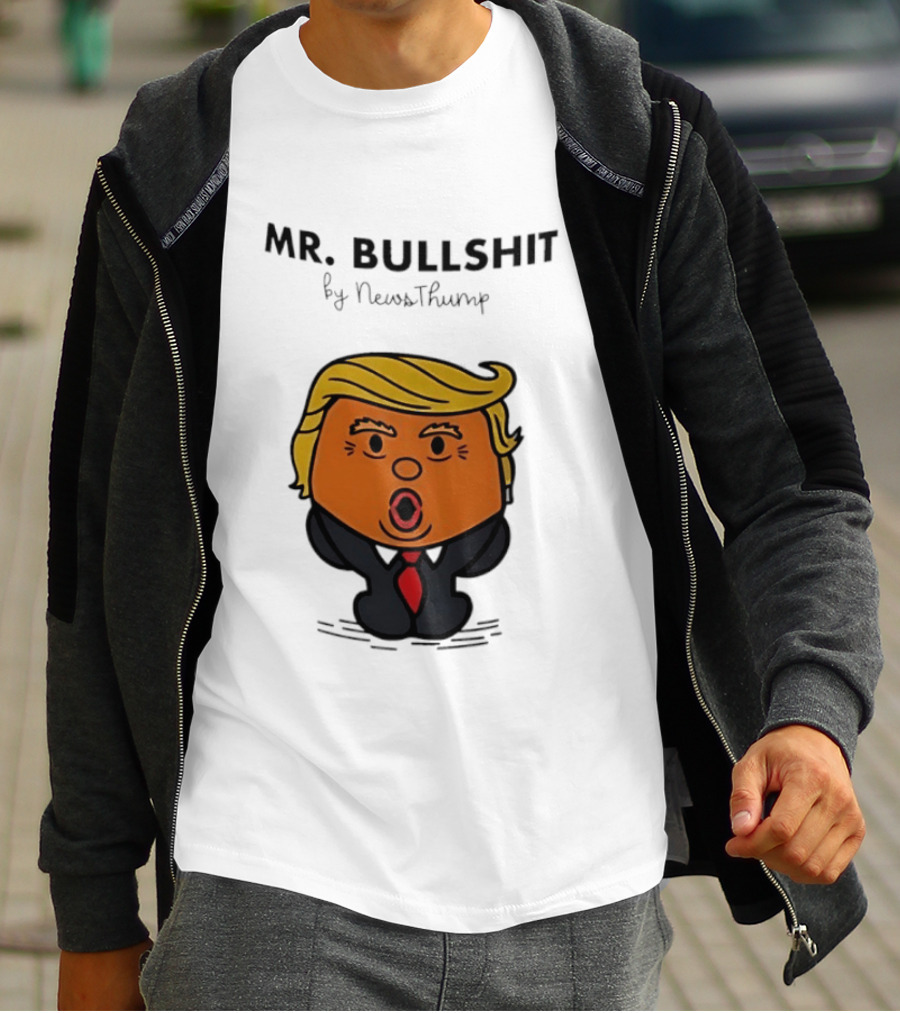 Mr Bullshit By NewsThump Cartoon T-Shirt