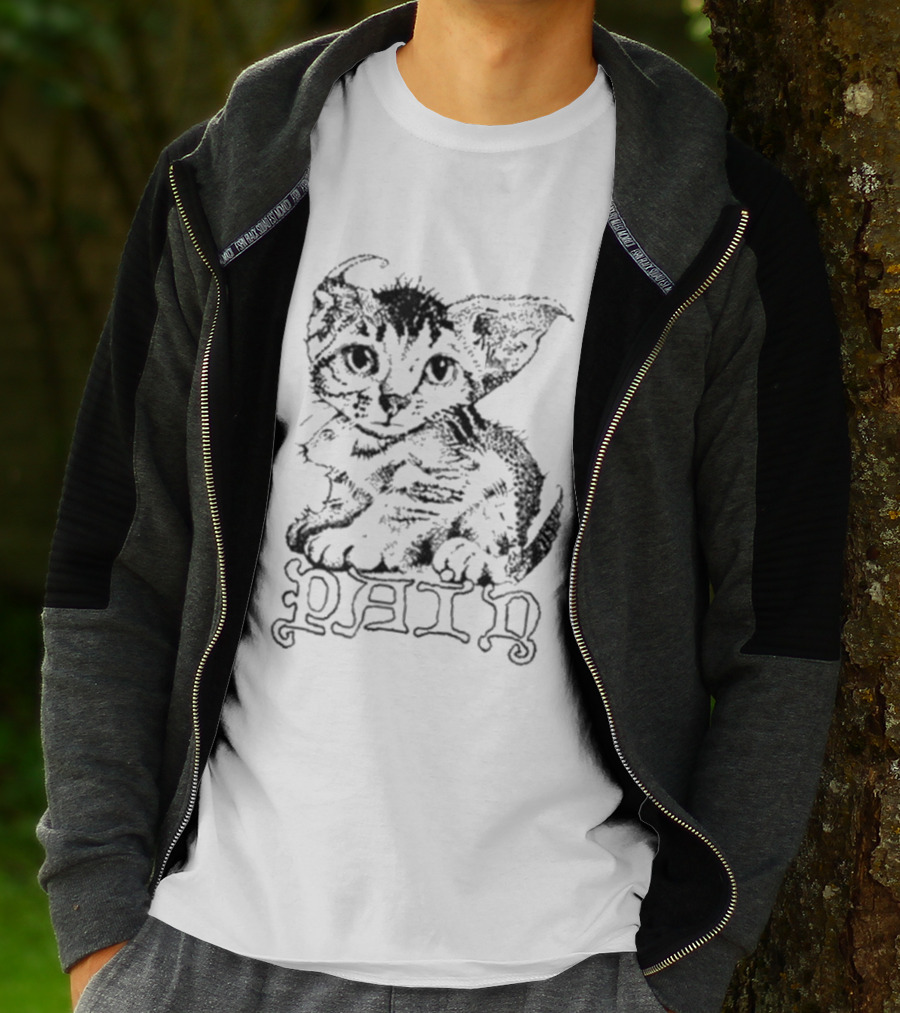 Henry Johnson Pain Cat Drawing T-Shirt