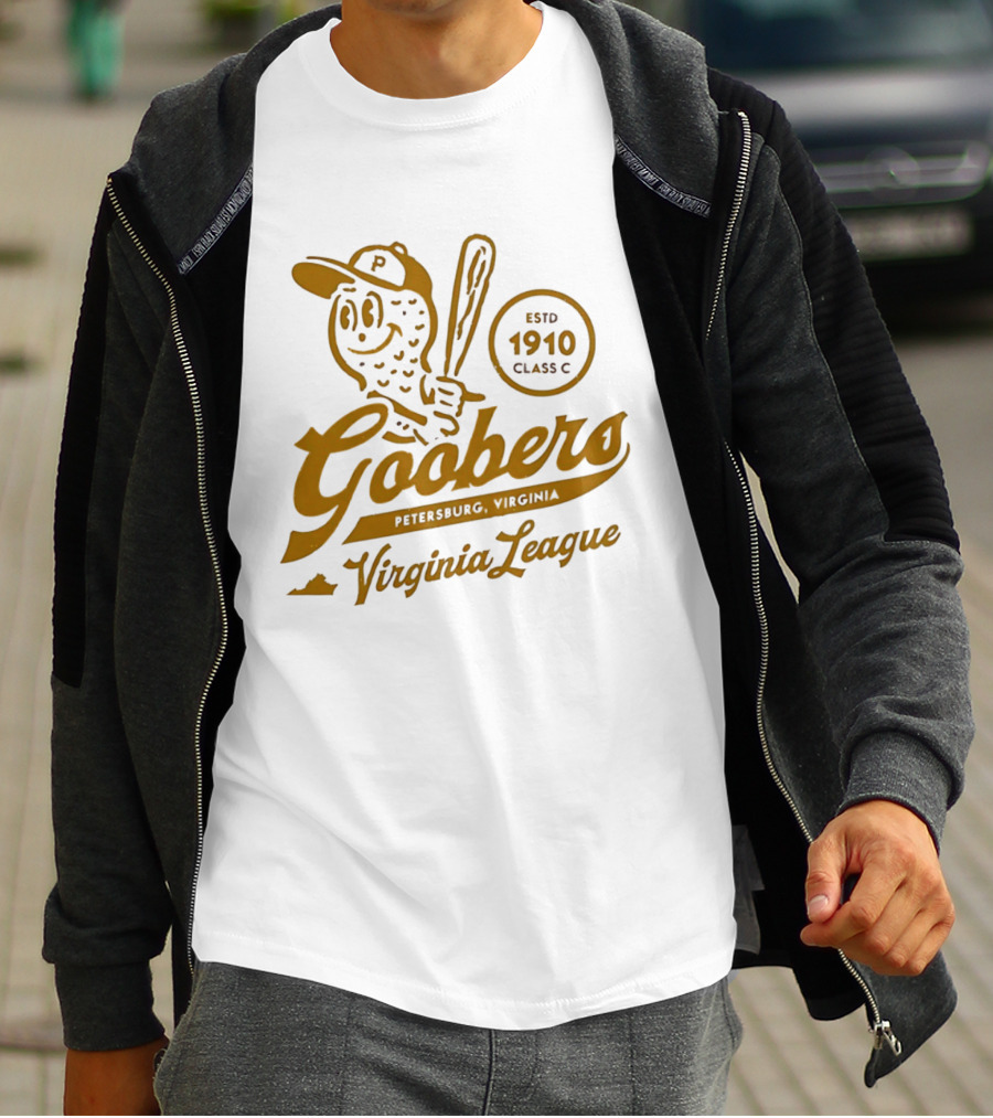 Petersburg Goobers Virginia League Estd 1910 Class C Baseball Team T-Shirt