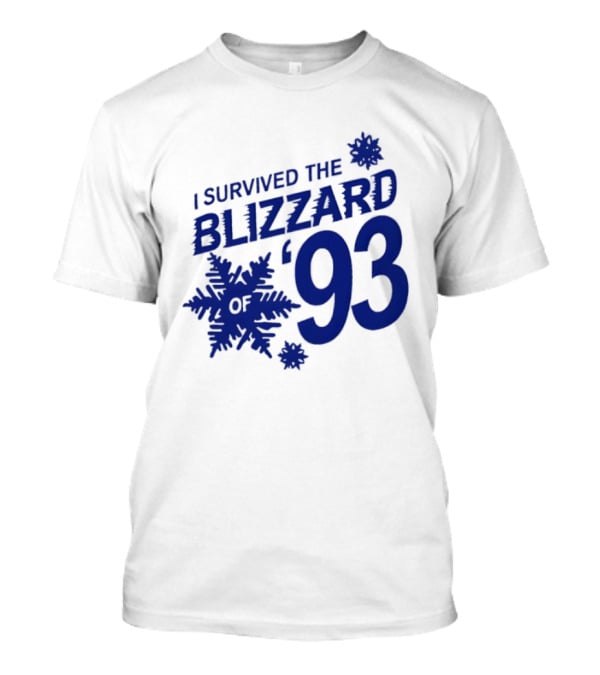 I Survived The Blizzard '93 Snowflake T-Shirt
