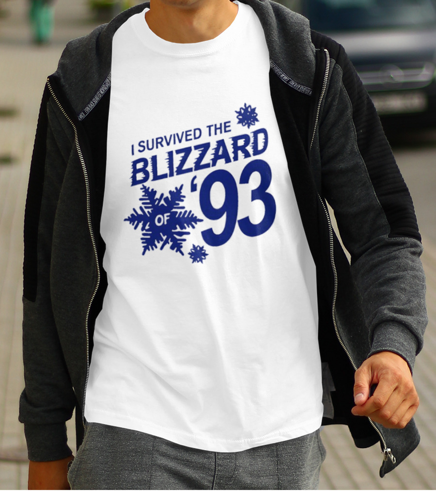 I Survived The Blizzard '93 Snowflake T-Shirt