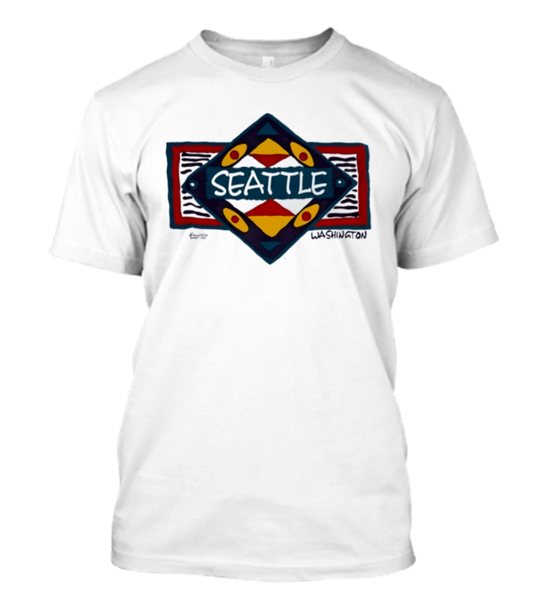Seattle Washington Geometric Symbolic T-Shirt