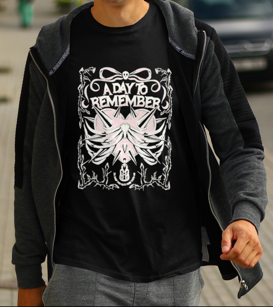 A Day To Remember Spiked Skull And Anchor T-Shirt