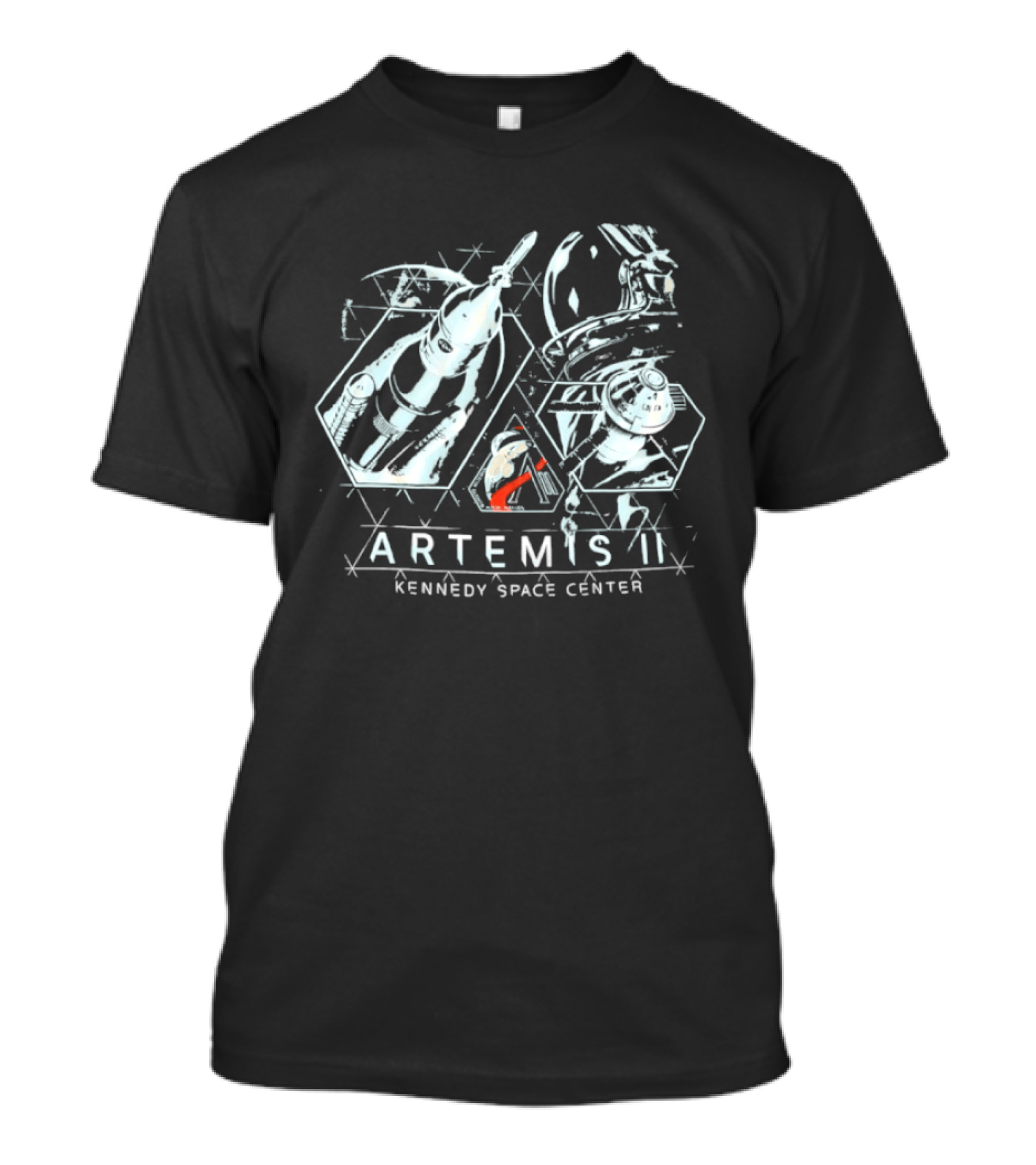 Artemis II Kennedy Space Center NASA Mission Rocket Launch T-Shirt