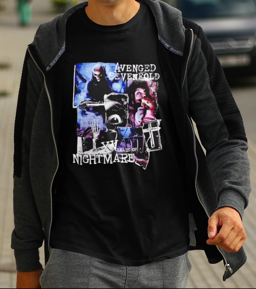 Avenged Sevenfold Nightmare XV Years Anniversary Collage T-Shirt
