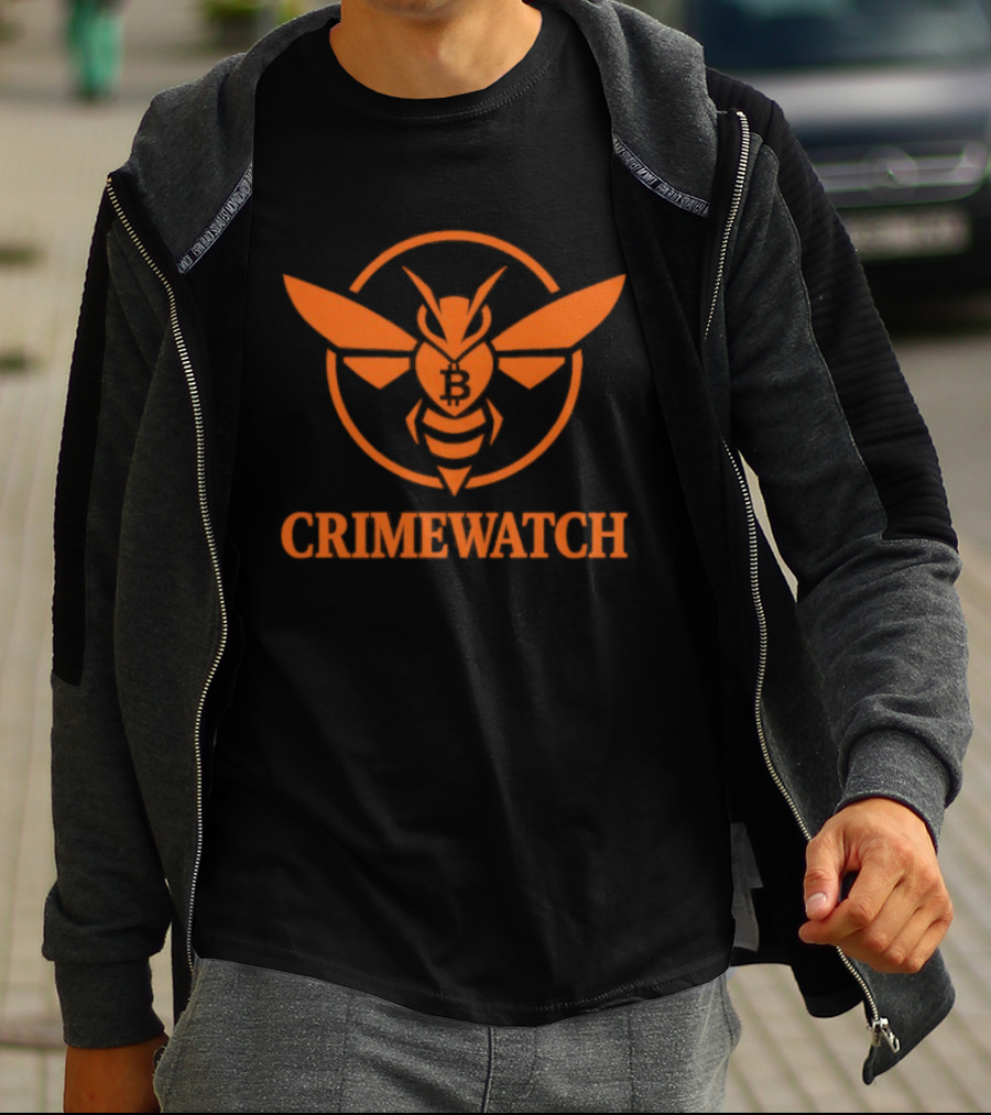 Crime Bitcoin Orange Bee T-Shirt
