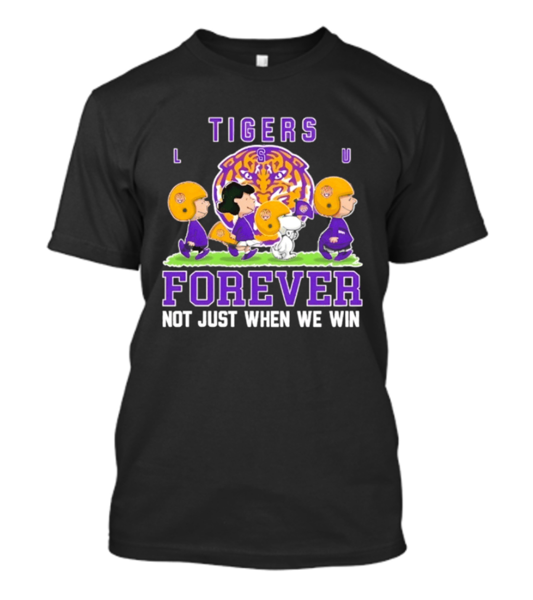 LSU Tigers Peanuts Collaboration Forever Not Just When We Win T-Shirt