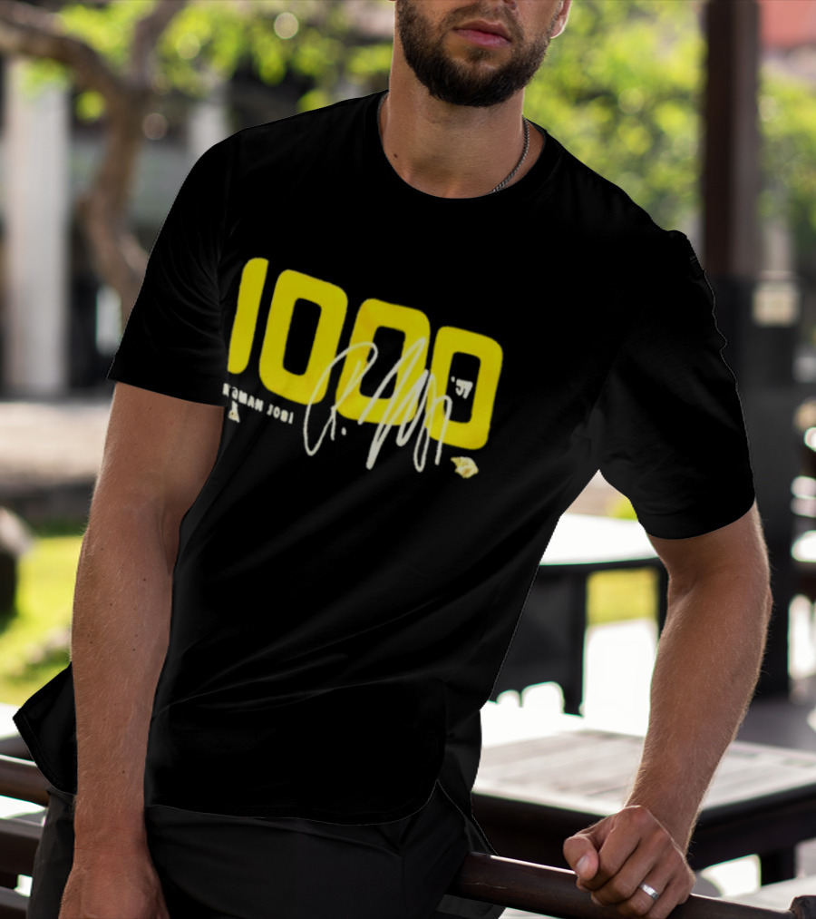Nashville Predators Roman Josi 1000 Game Milestone Celebration T-Shirt