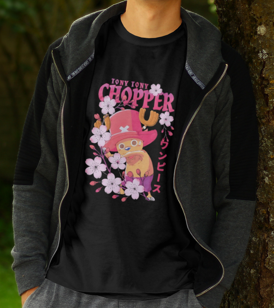 One Piece Tony Tony Chopper Sakura Blossom T-Shirt