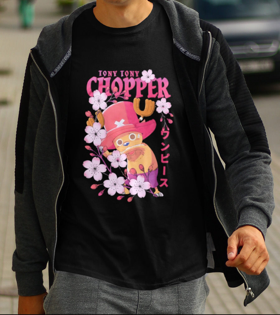 One Piece Tony Tony Chopper Sakura Blossom T-Shirt