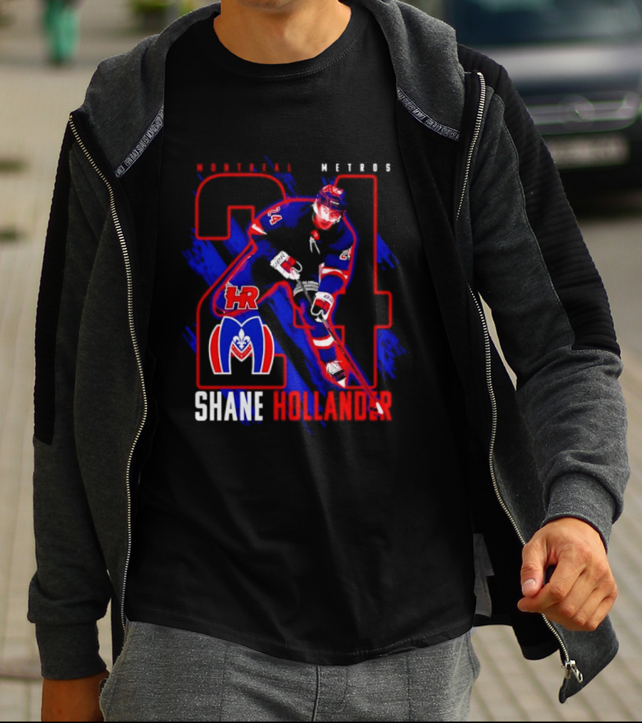 Shane Hollander Montreal Meteors HR Hockey Team 27 T-Shirt