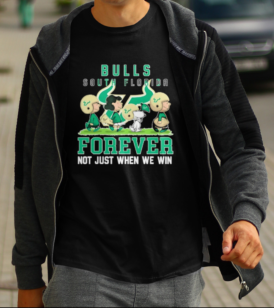 South Florida Bulls Peanuts Collaboration Forever Not Just When We Win T-Shirt