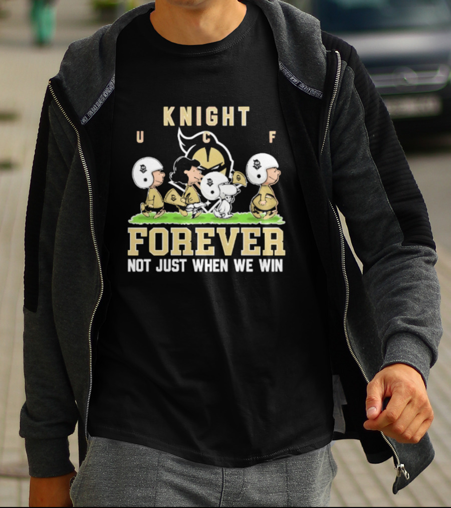 UCF Knight Peanuts Characters Forever Not Just When We Win T-Shirt