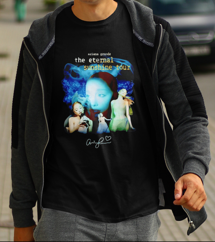 Ariana Grande The Eternal Sunshine Tour Collage With Signature T-Shirt