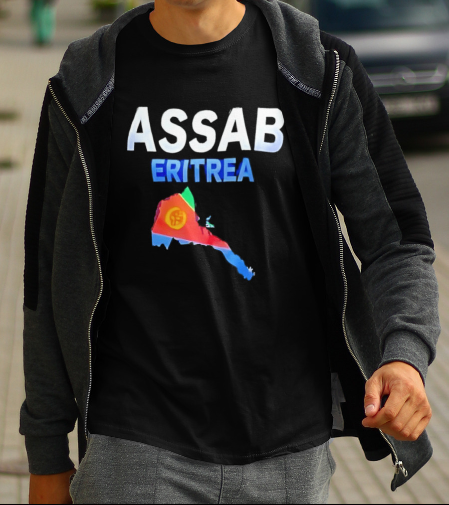 ASSAB Eritrea Map With Flag T-Shirt