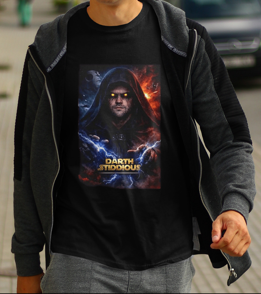 Darth Stiddious Jarrett Stidham Lightning Eyes Sith Star Wars T-Shirt