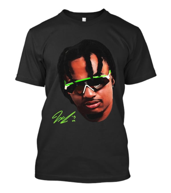 JSN Jaxon Smith Njigba Big Face Seattle Seahawks Football Sunglasses T-Shirt