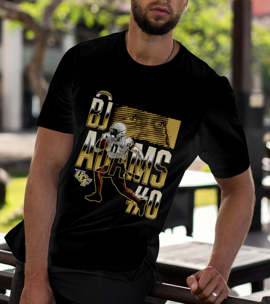 BJ Adams UCF Football NCAA Caricature Player 40 T-Shirt