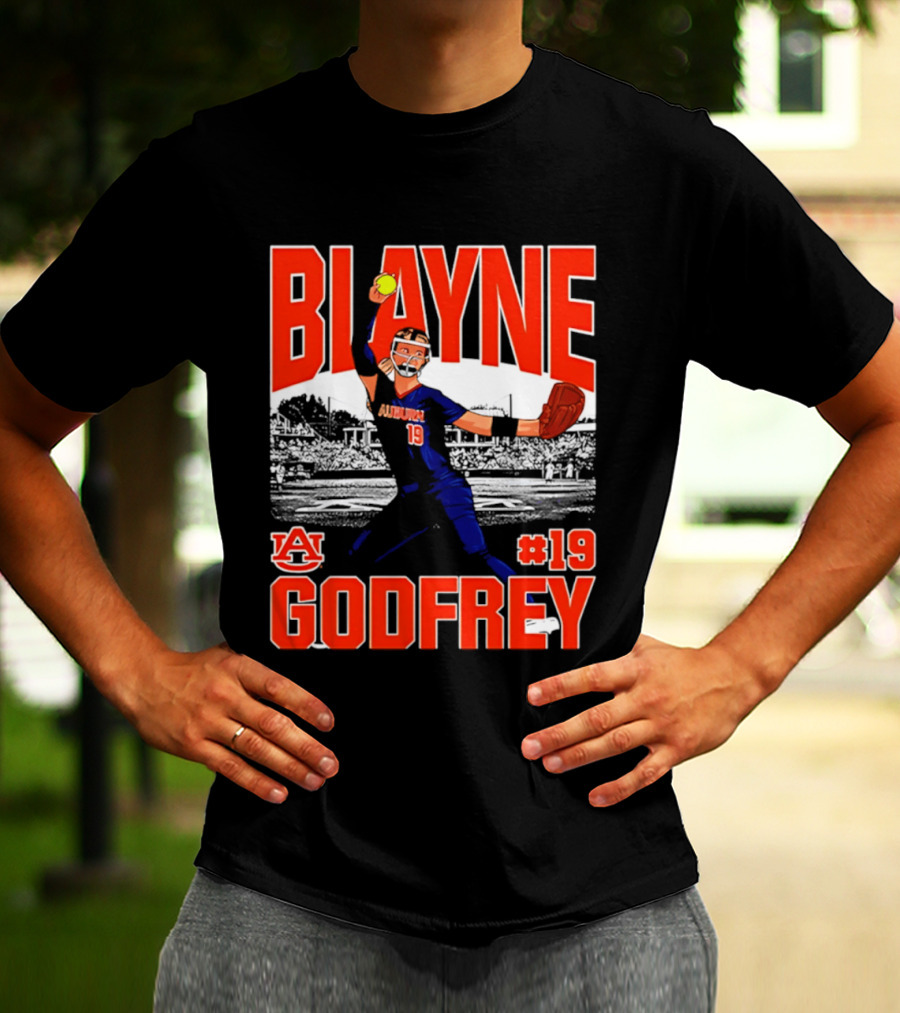 Auburn Softball Blayne Godfrey NCAA Legends Player #19 T-Shirt