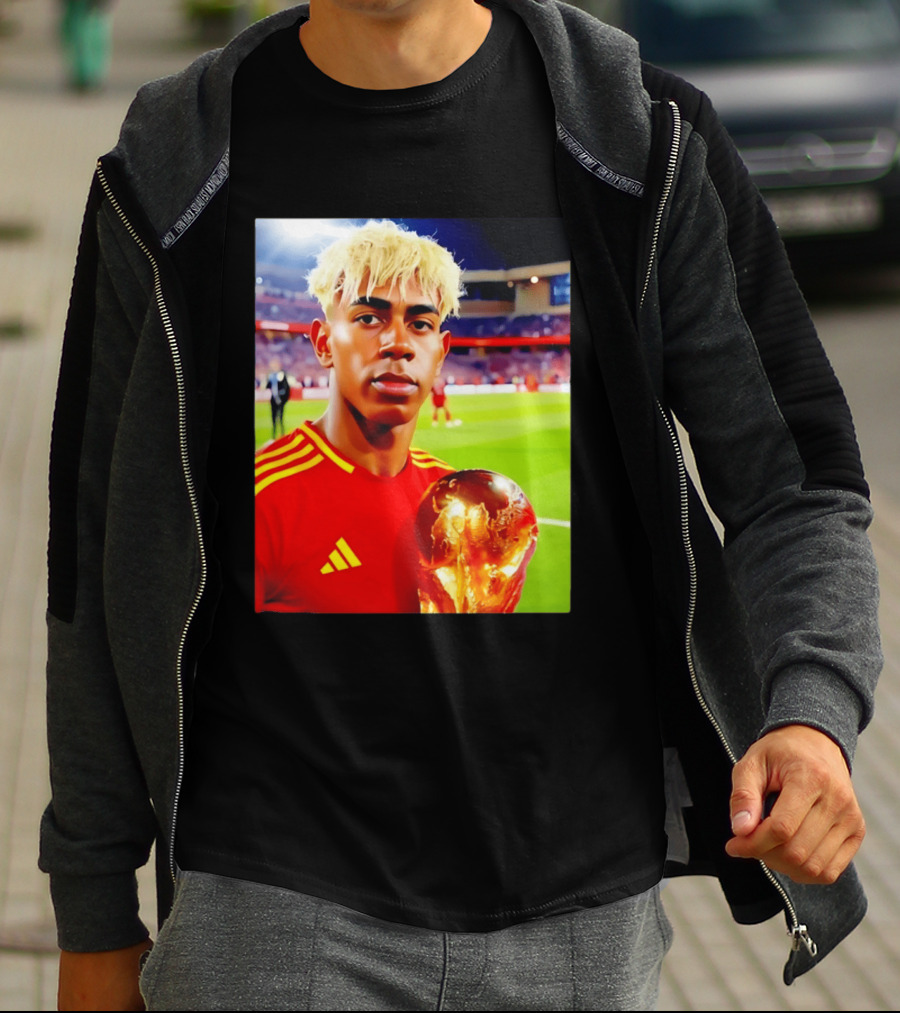 Lamine Yamal Barcelona Young Talent With Trophy T-Shirt