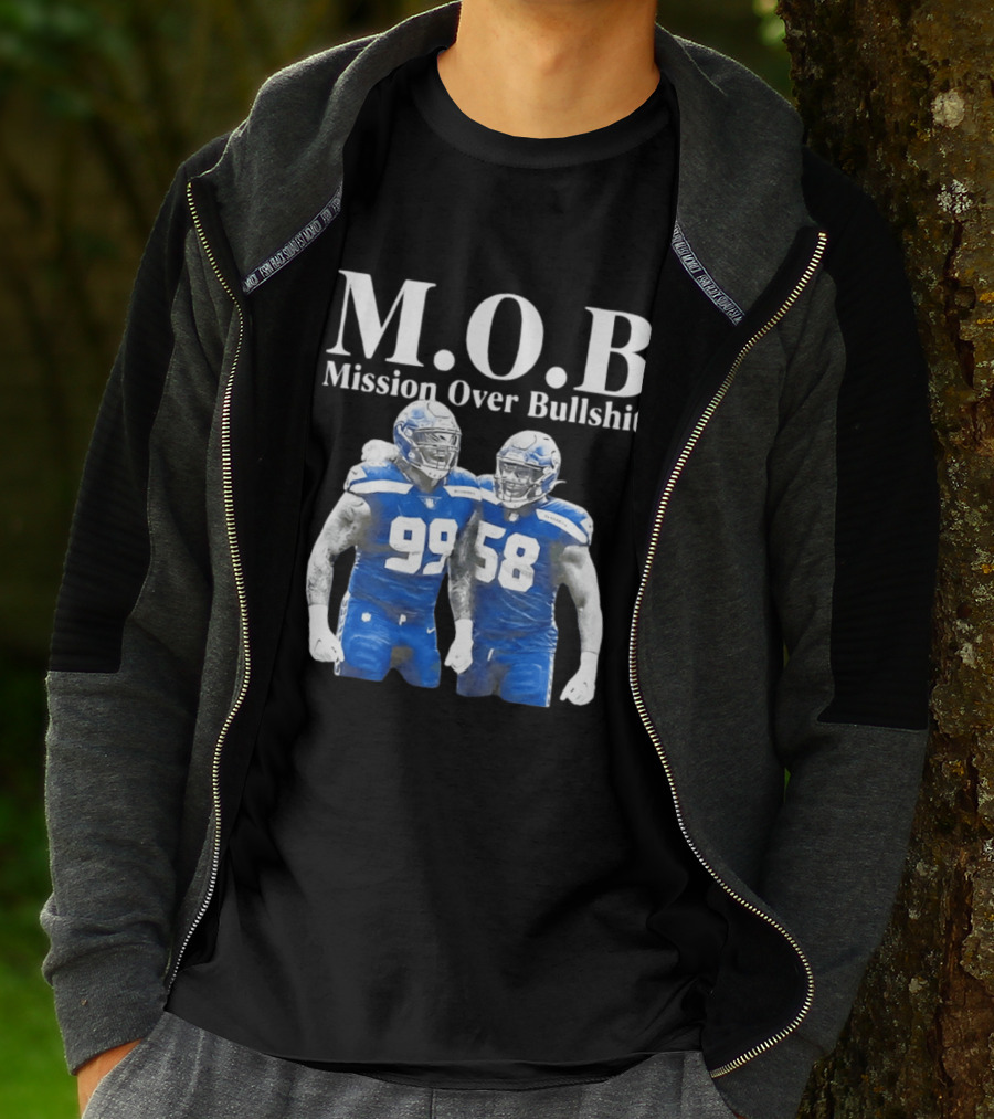 M.O.B Mission Over Bullshit Leonard Williams Derick Hall Seattle Seahawks Defense Football T-Shirt