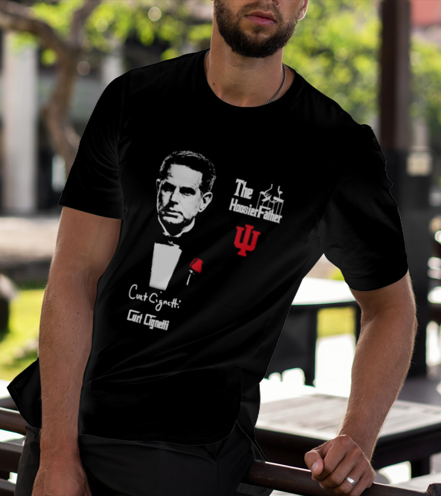 Curt Cignett The Hoosier Father IU Indiana University T-Shirt