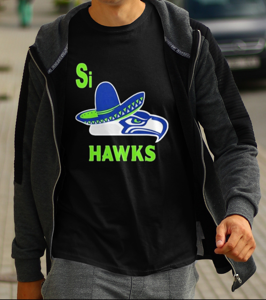 Si Hawks Seattle Seahawks Sombrero 2026 T-Shirt