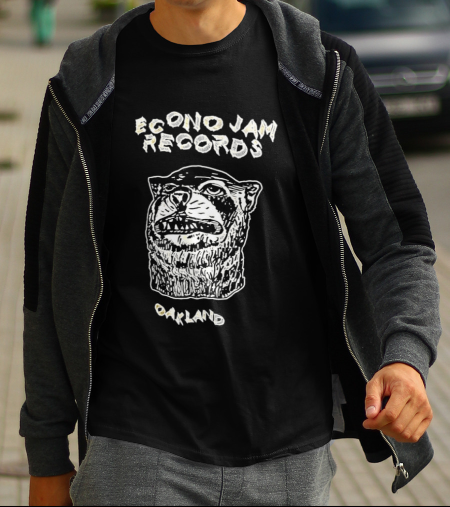 Econo Jam Records Oakland Bear Face T-Shirt