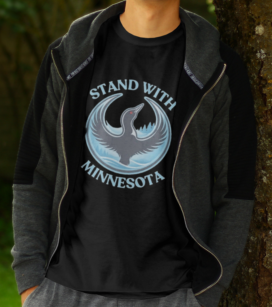 Stand With Minnesota Loon State Bird T-Shirt