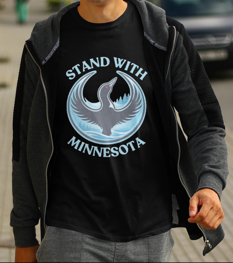 Stand With Minnesota Loon State Bird T-Shirt