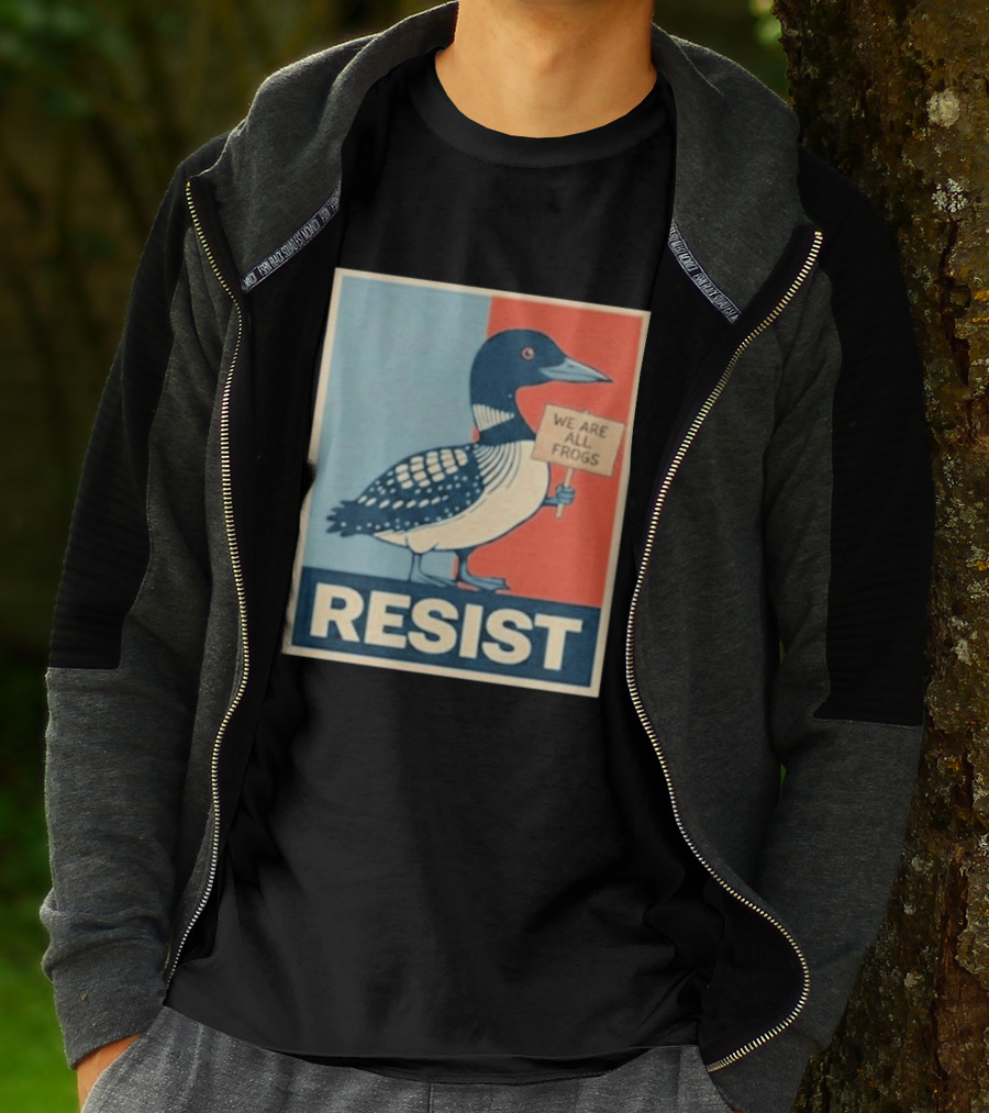 Resist Minnesota Loon We Are All Frogs T-Shirt