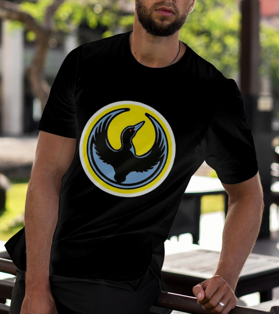 Minnesota Rebel Alliance Loon Symbol Yellow Circle T-Shirt