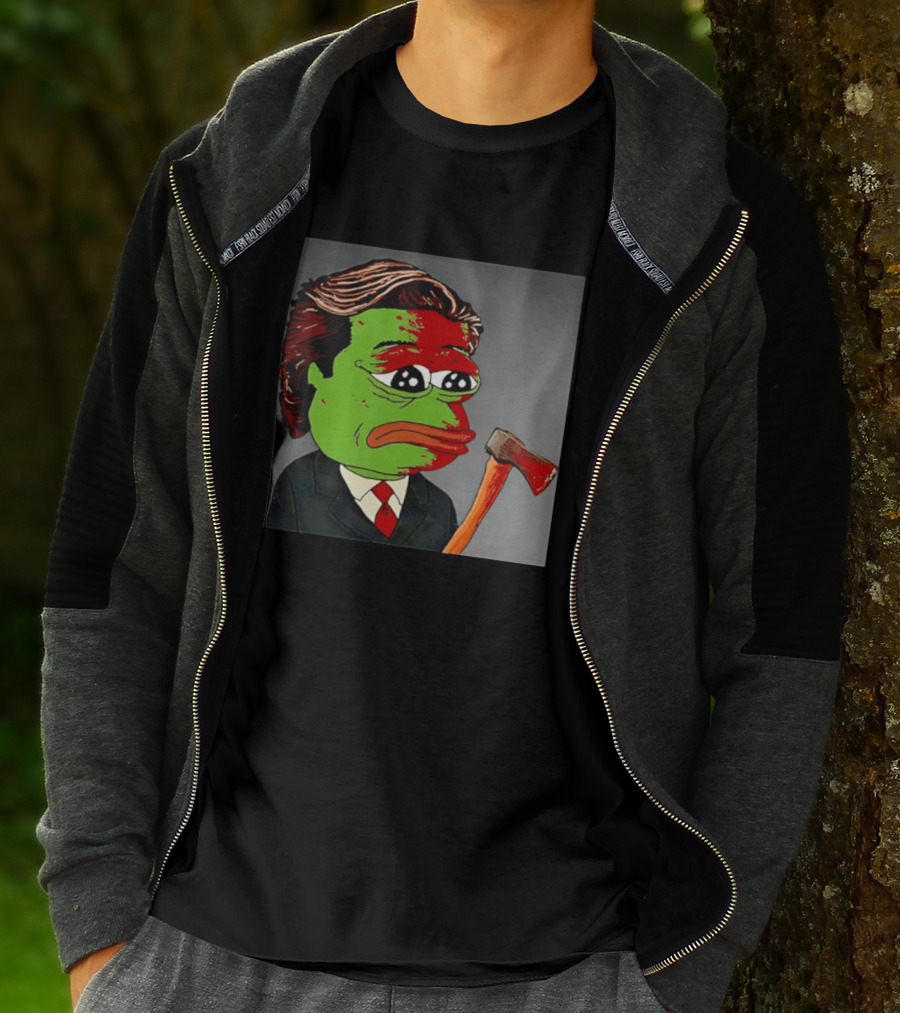 Pepe The Frog As Patrick Bateman With Axe Mashup T-Shirt
