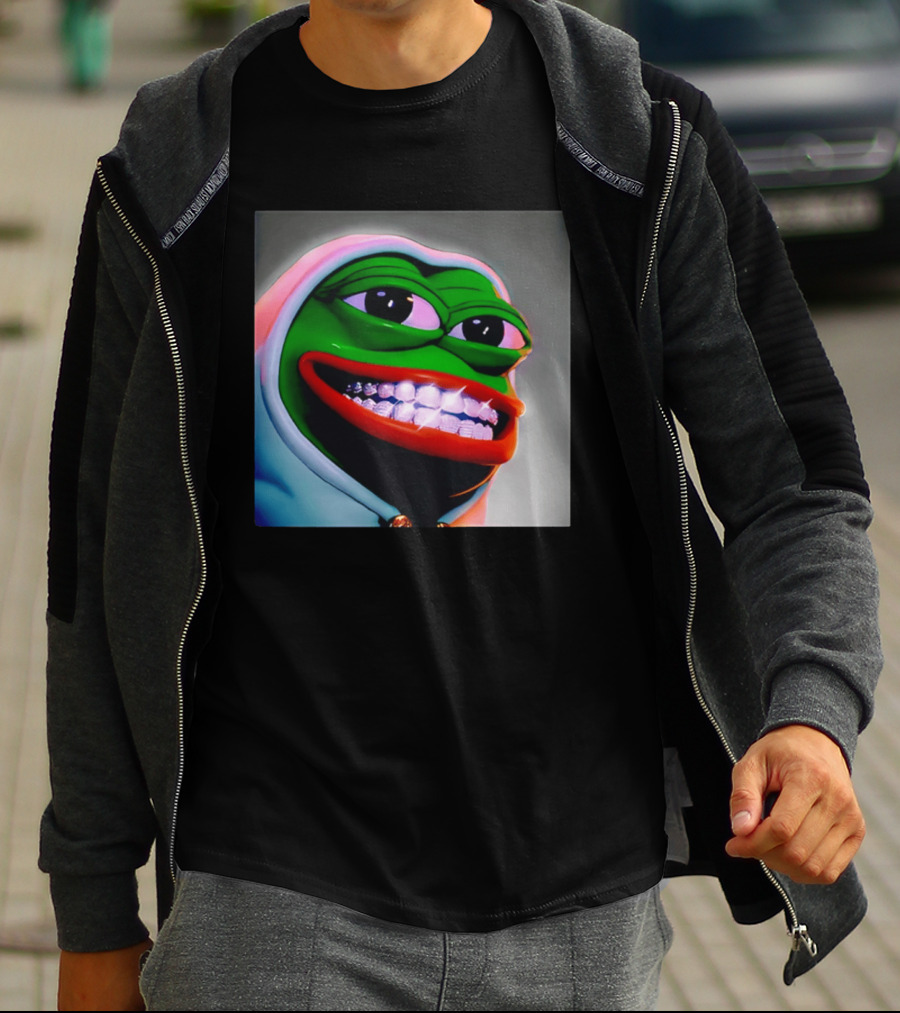 Pepe The Frog Diamond Teeth Drip T-Shirt
