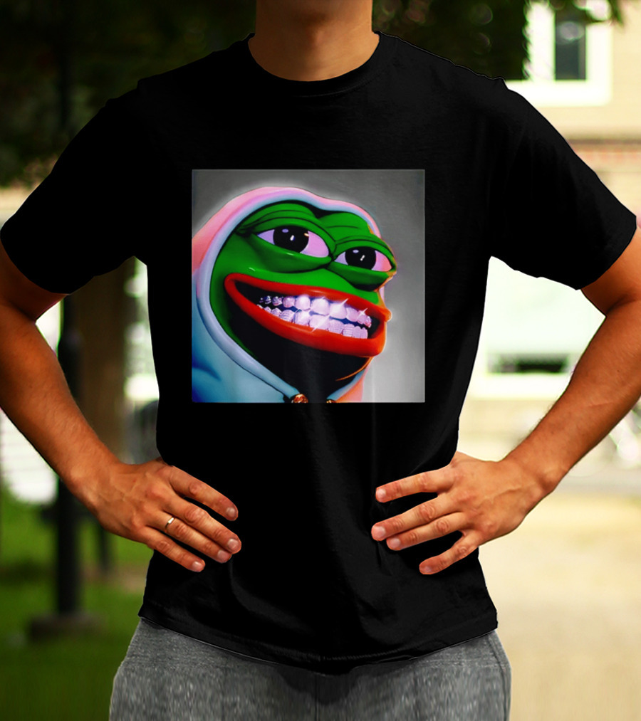 Pepe The Frog Diamond Teeth Drip T-Shirt