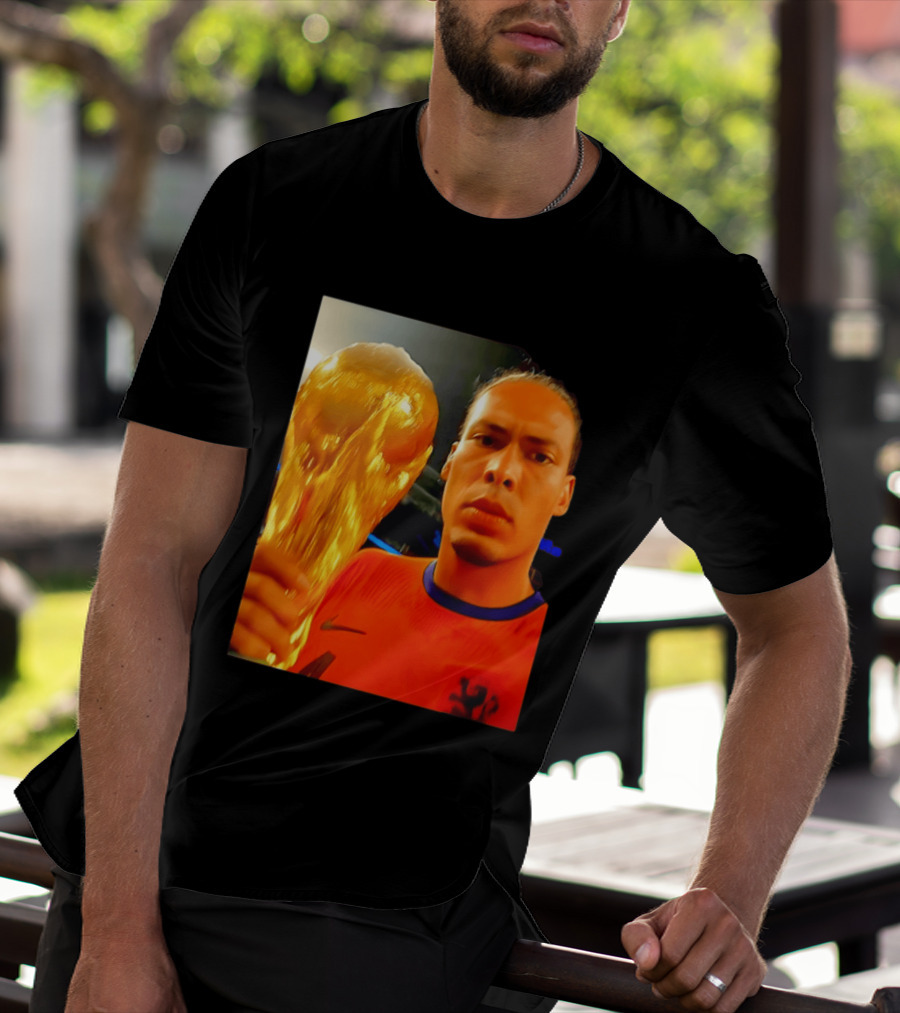 Virgil Van Liverpool Netherlands Trophy Celebration T-Shirt