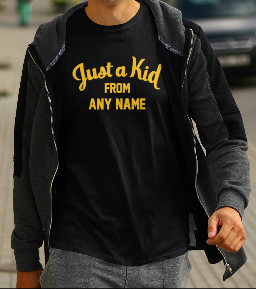 West Virginia Football Just A Kid From Any Name T-Shirt