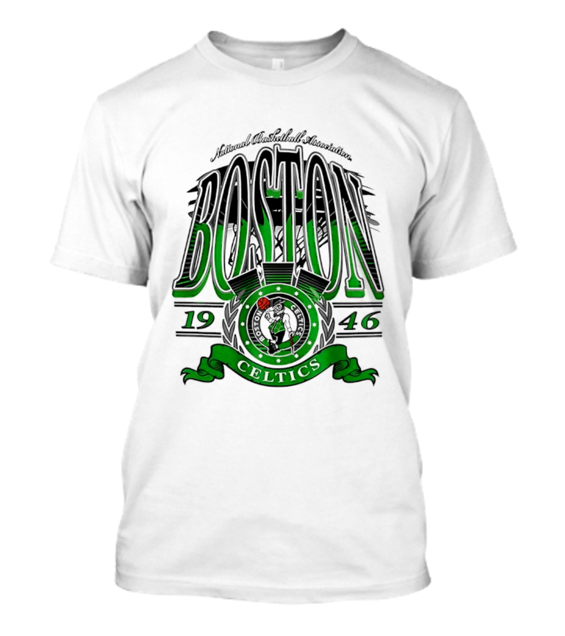 Boston Celtics National Basketball Association 1946 Team T-Shirt