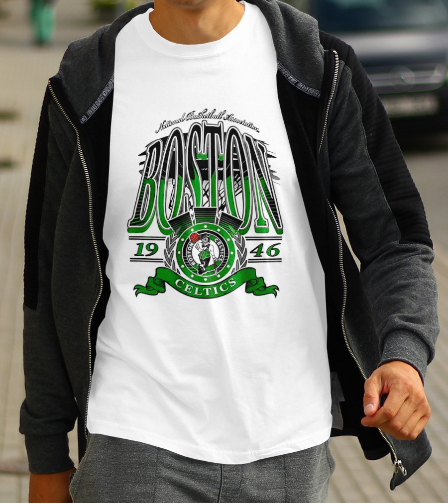 Boston Celtics National Basketball Association 1946 Team T-Shirt