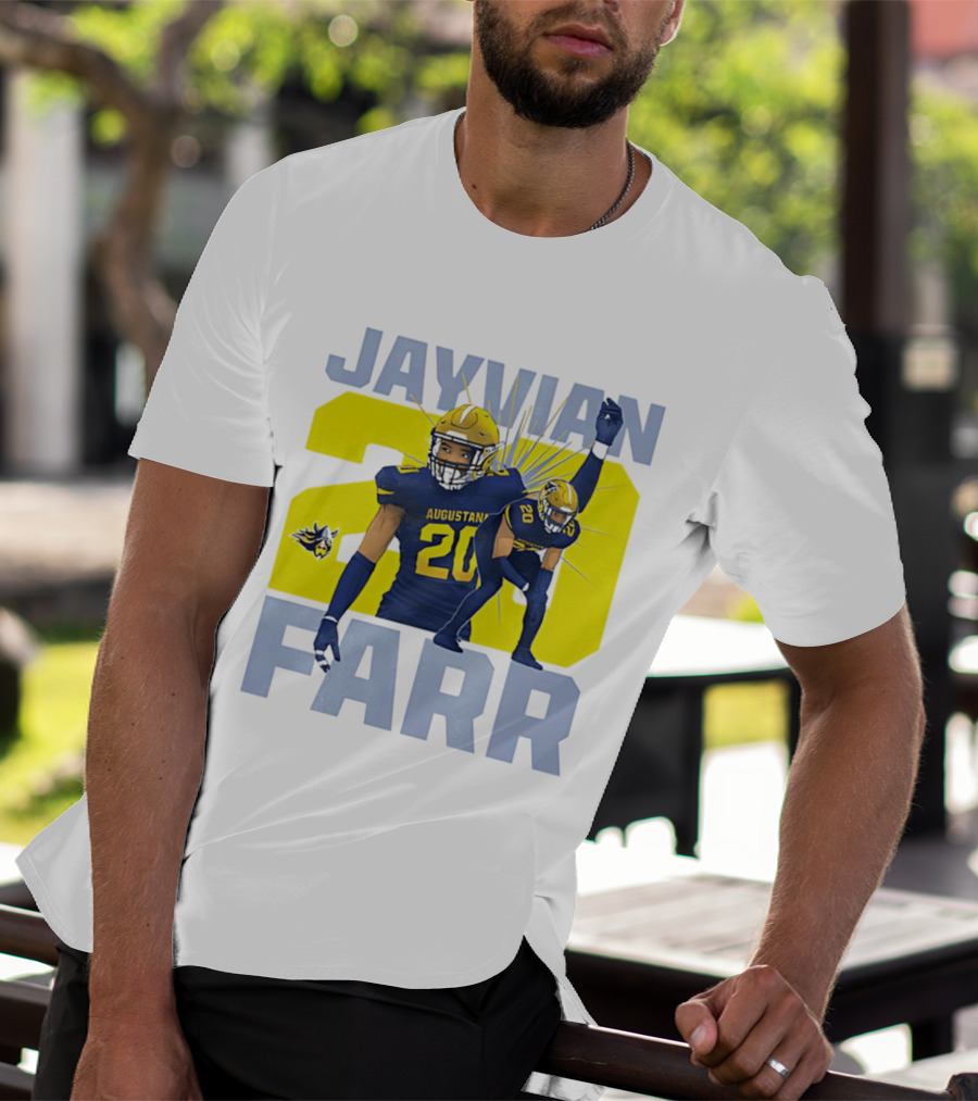 Augustana Jayvian Farr 20 NCAA Football Legends Collage T-Shirt