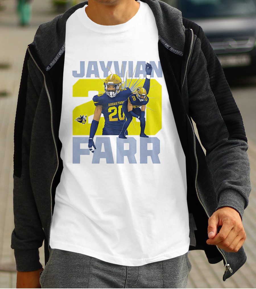 Augustana Jayvian Farr 20 NCAA Football Legends Collage T-Shirt