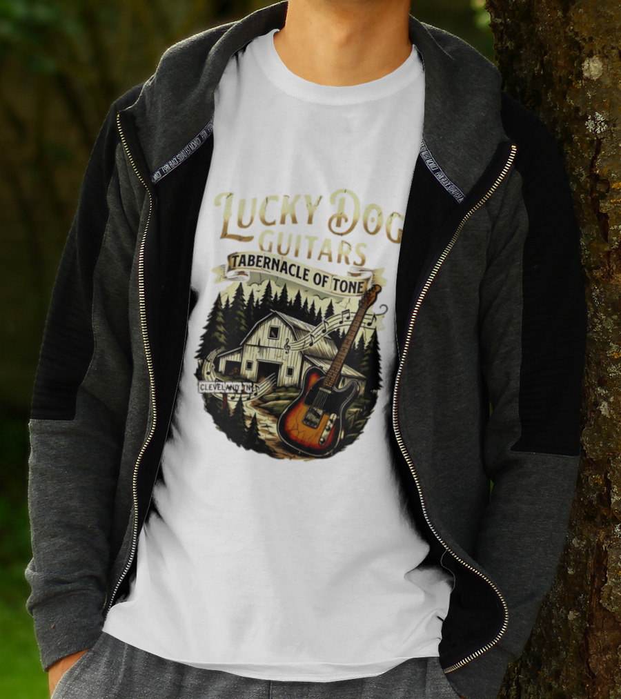 Lucky Dog Guitars Tabernacle Of Tone Cleveland TN Musical Barn Scene T-Shirt