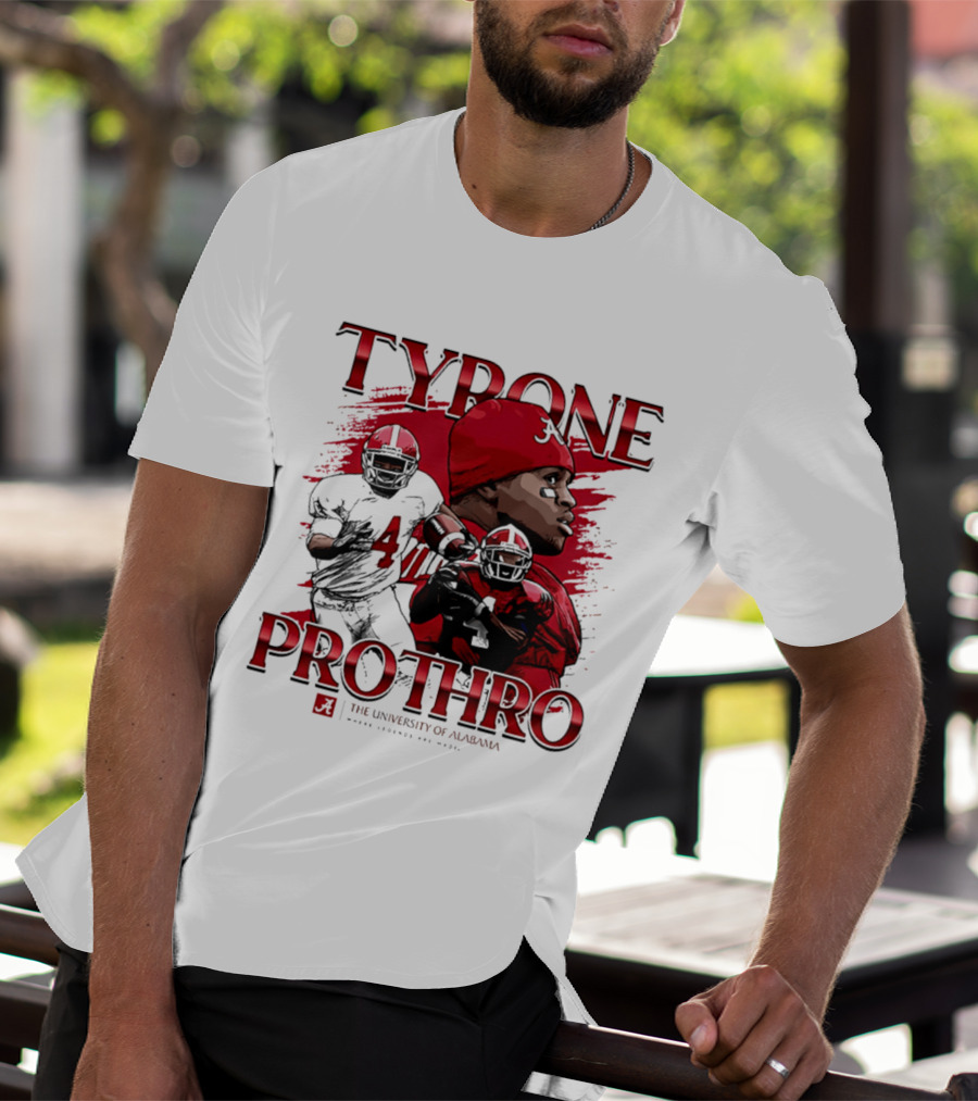 Tyrone Prothro University Of Alabama Football Icon NCAA Legends T-Shirt