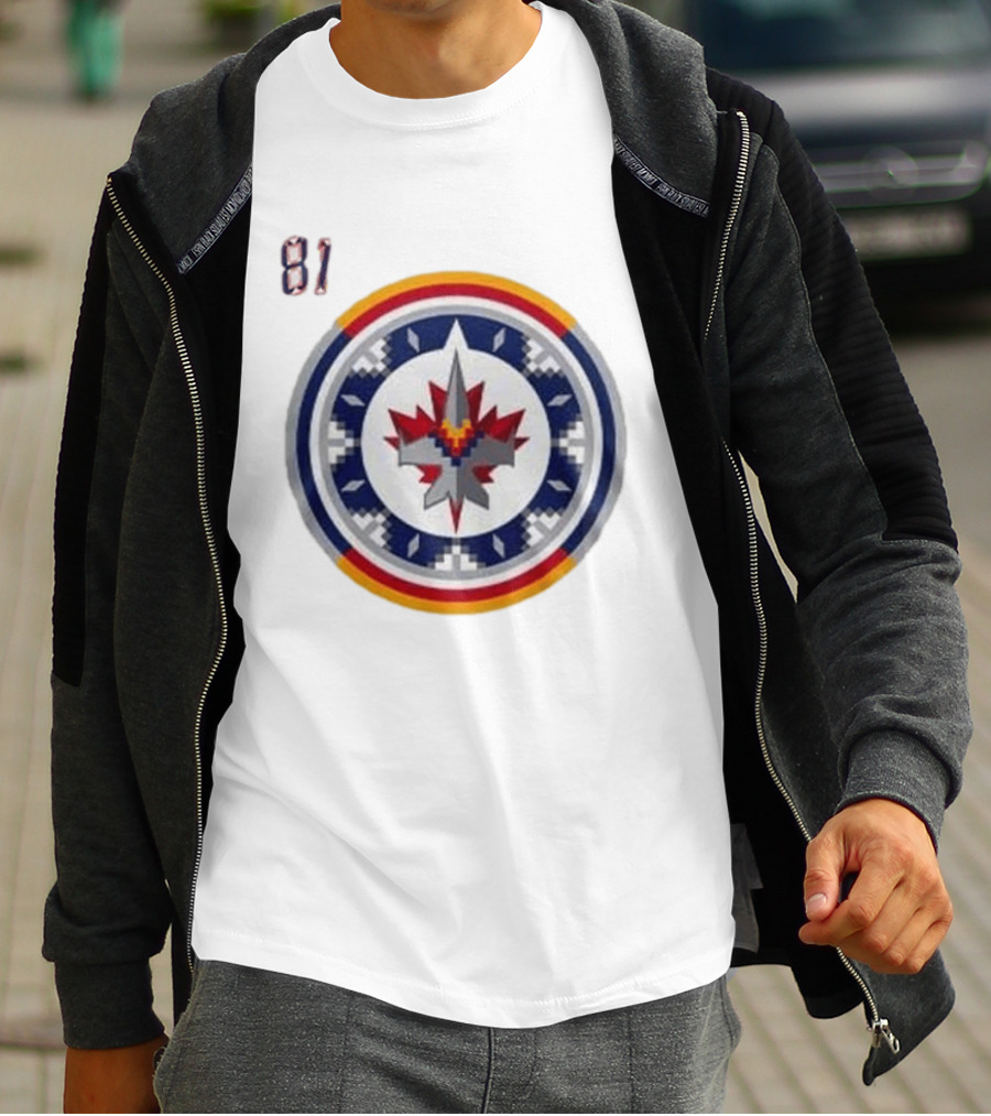 Winnipeg Jets Wasacnews Night 2026 Pixelated Logo 81 T-Shirt