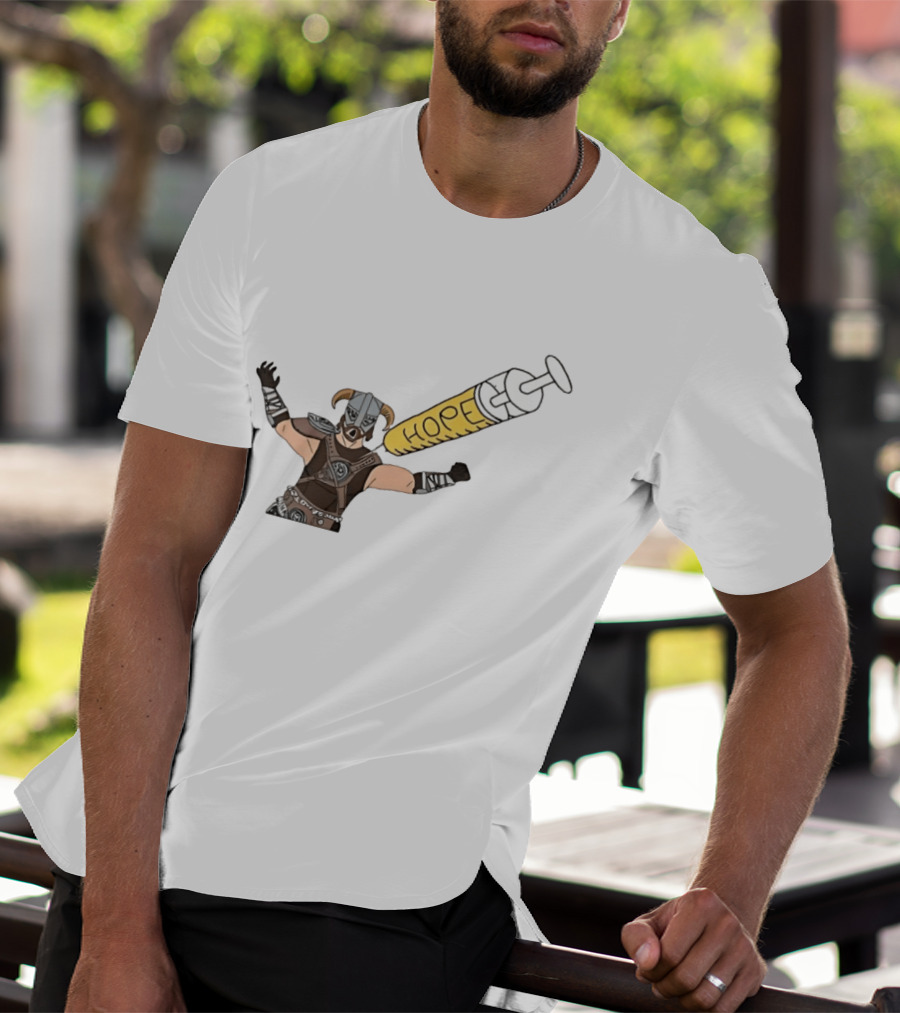 Dragonborn Youtooz Hope Syringe Helmet Warrior T-Shirt