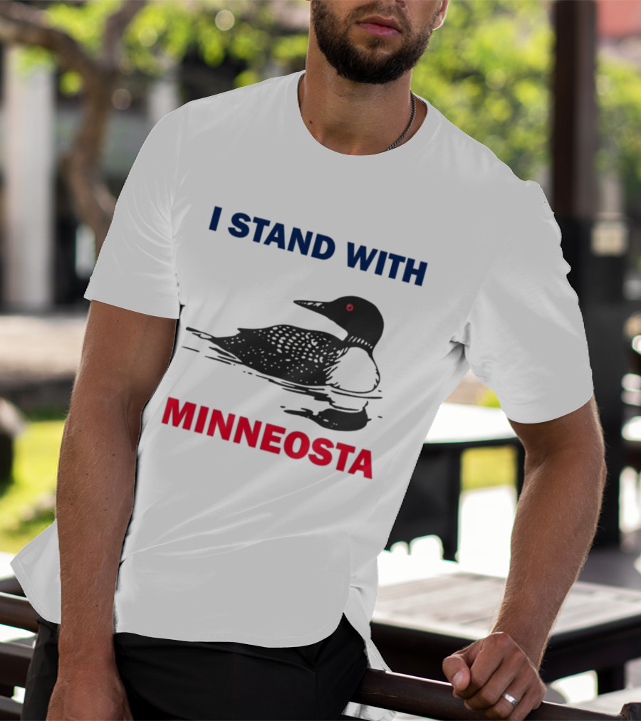 I Stand With Minnesota Common Loon T-Shirt