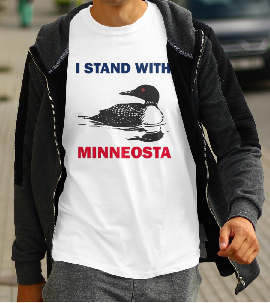 I Stand With Minnesota Common Loon T-Shirt
